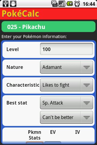 Pok&eacute;Calc Trainer Edition截图1