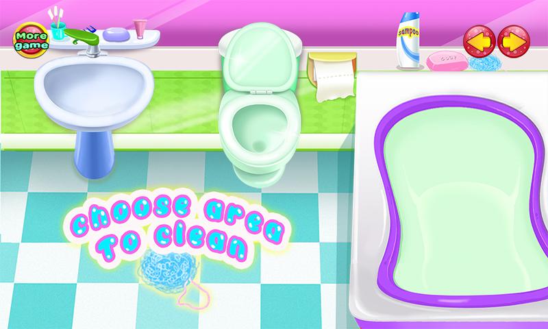 女孩卫生间清洁游戏截图2