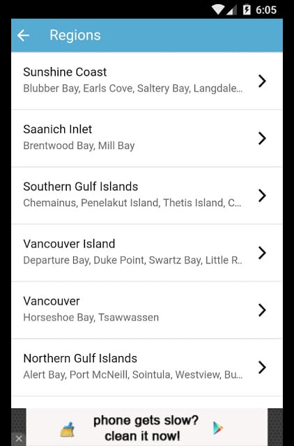 Ferries - BC Ferries Schedules截图3