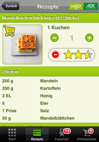 AOK glutenfreie Rezepte截图4