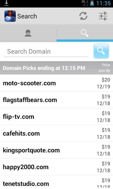 SnapNames Domain Name Auctions截图6