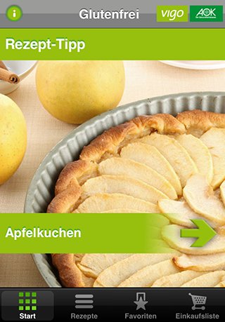 AOK glutenfreie Rezepte截图2