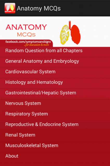 Anatomy MCQs Quiz截图1