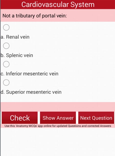 Anatomy MCQs Quiz截图3