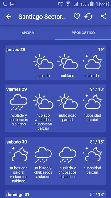 Meteorolog&iacute;a Chile截图7