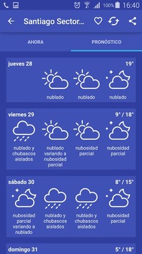 Meteorolog&iacute;a Chile截图
