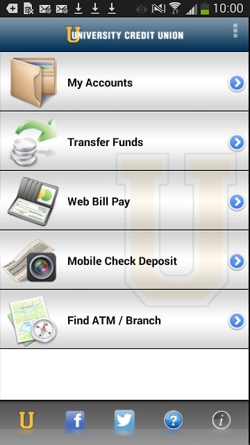 University Credit Union Mobile截图1