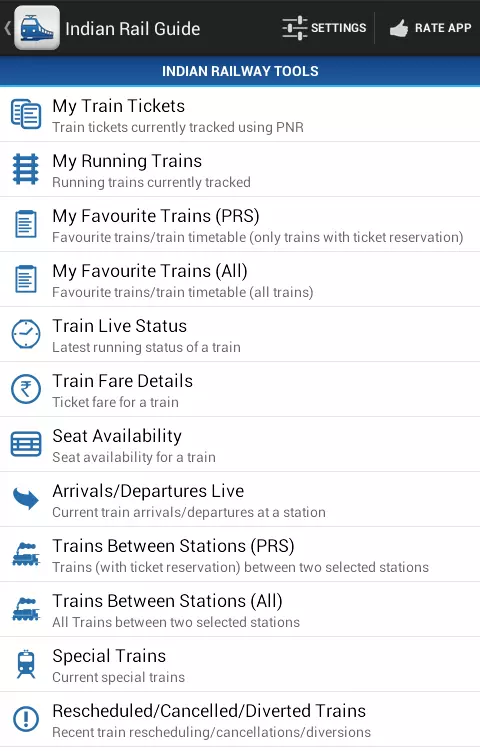 Indian Rail Guide截图1