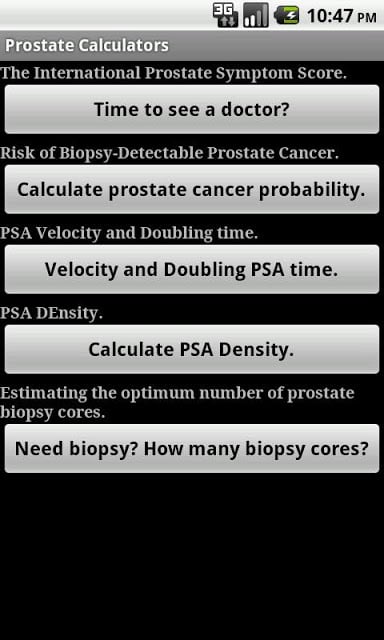 Prostate Cancer Calculator截图6