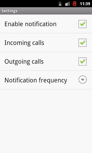 Call Duration Notifier截图2