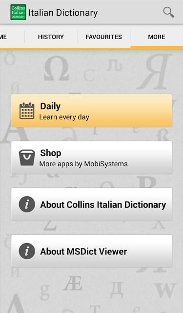 Collins Italian Dictionary TR截图6