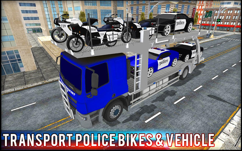 Police Car Transporter Truck截图4