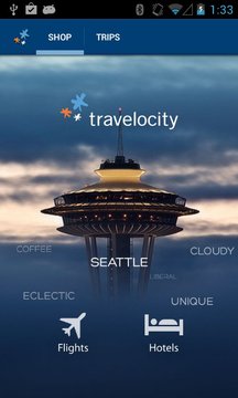 Travelocity - Flight+Hotel+Car截图