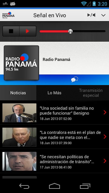 Radio Panam&aacute; para Android截图1