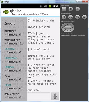 qicr lite IRC client beta截图