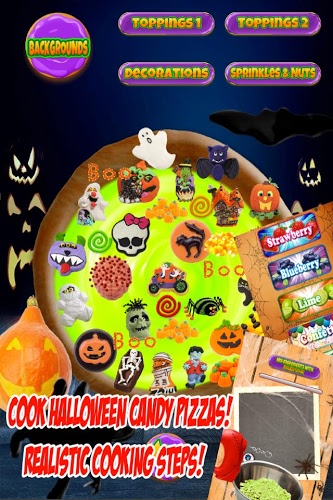 Halloween Candy Pizza Maker截图3