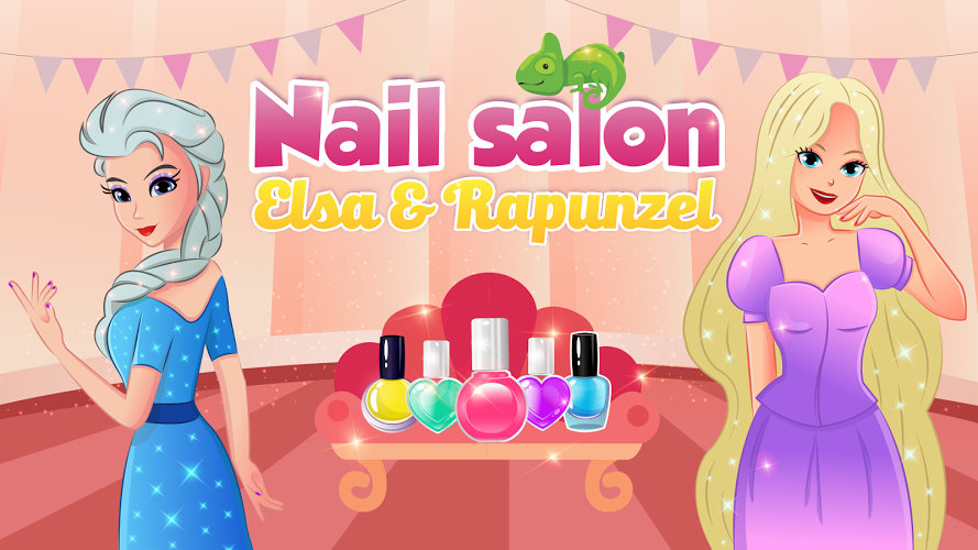 Nail salon Elsa & Rapunzel截图1