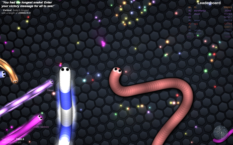 Slither War Snake io - No Lag截图1