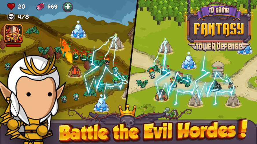 TD Games Fantasy Tower Defense截图1