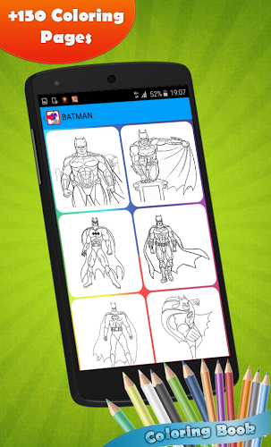 SuperHeroes Coloring Book截图4