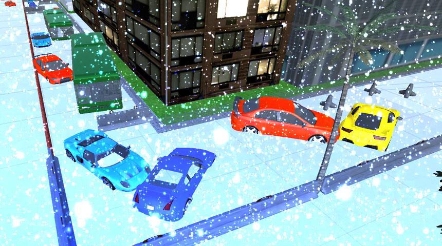 Winter pileup Snow Car Parking截图4