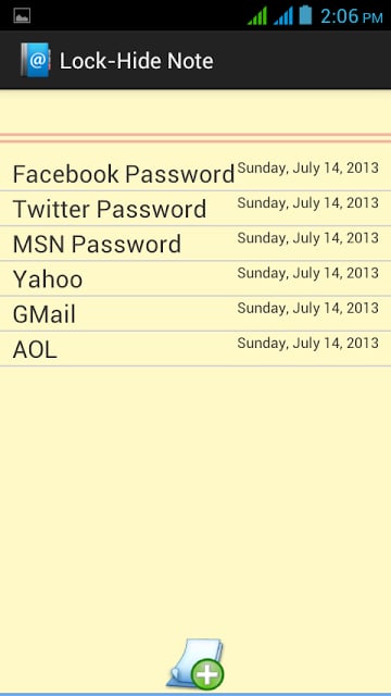 Lock-Hide Note截图3