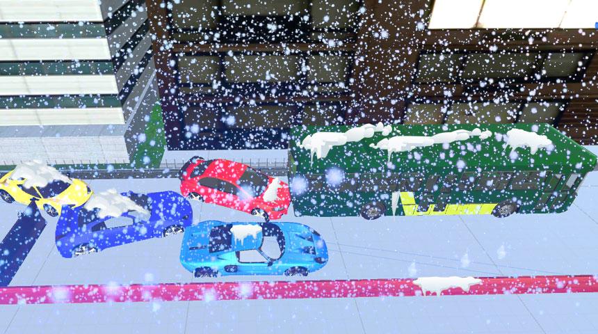 Winter pileup Snow Car Parking截图1