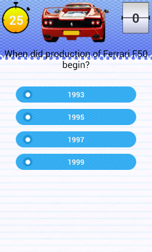 Quiz for Ferrari F50 Fans截图3