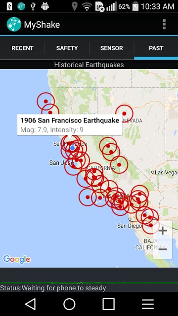 地震监测 MyShake截图1
