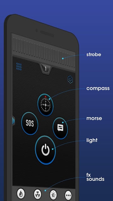 Flashlight Compass with Sounds截图5