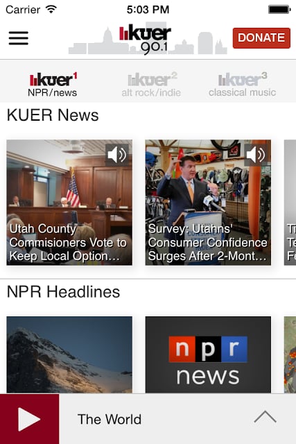 KUER Public Radio App截图1