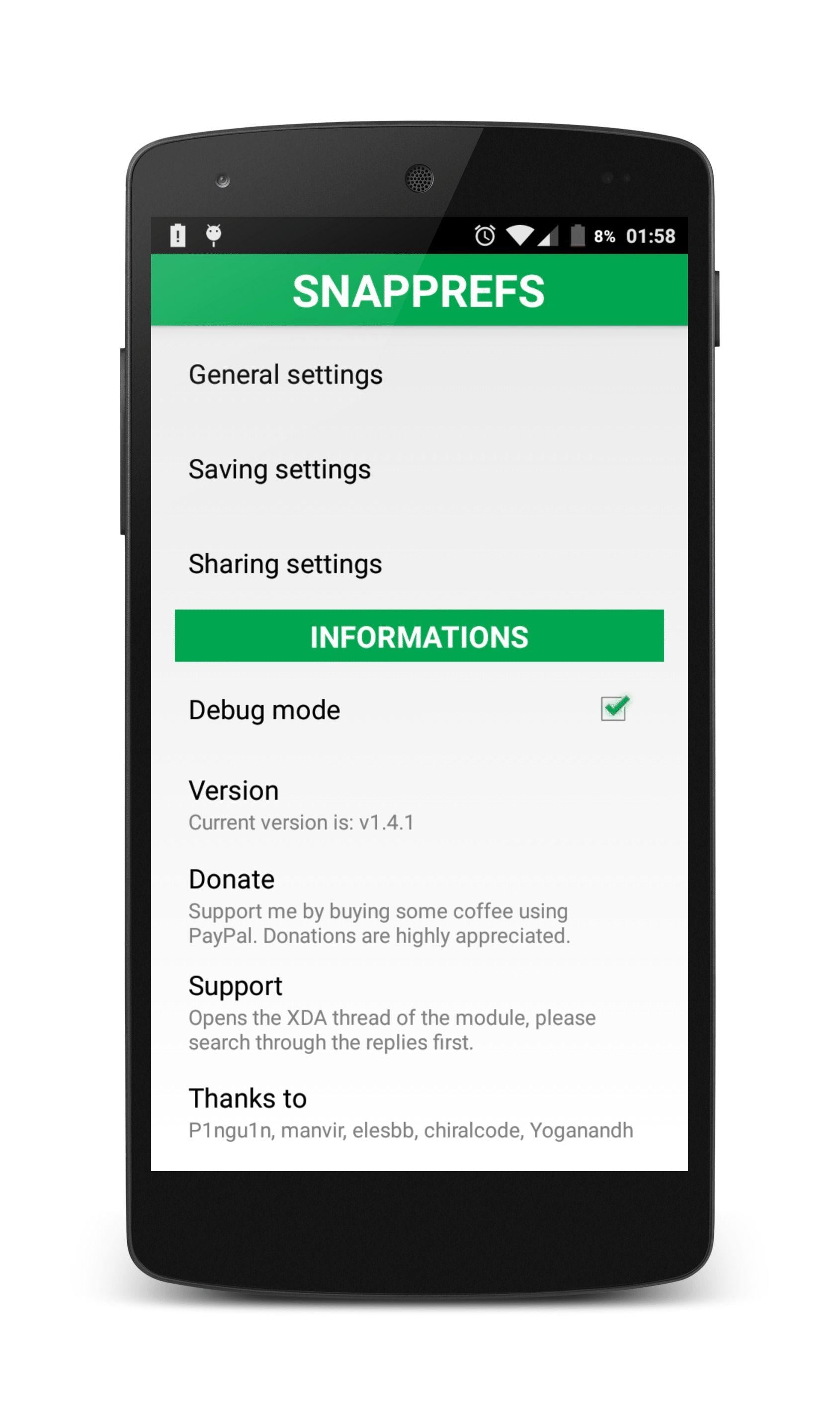 Snapchat加强模块SNAPPREFS截图3
