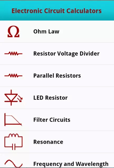 Droid Circuit Calc Free截图2