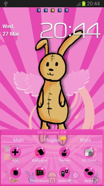 Bunny Theme for GO Launcher截图1