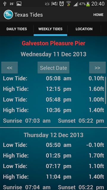 Texas Tide Times截图7