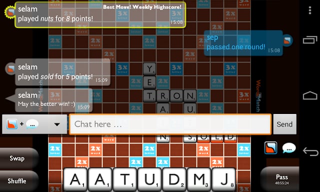Wordmatch - Free Scrabble截图1