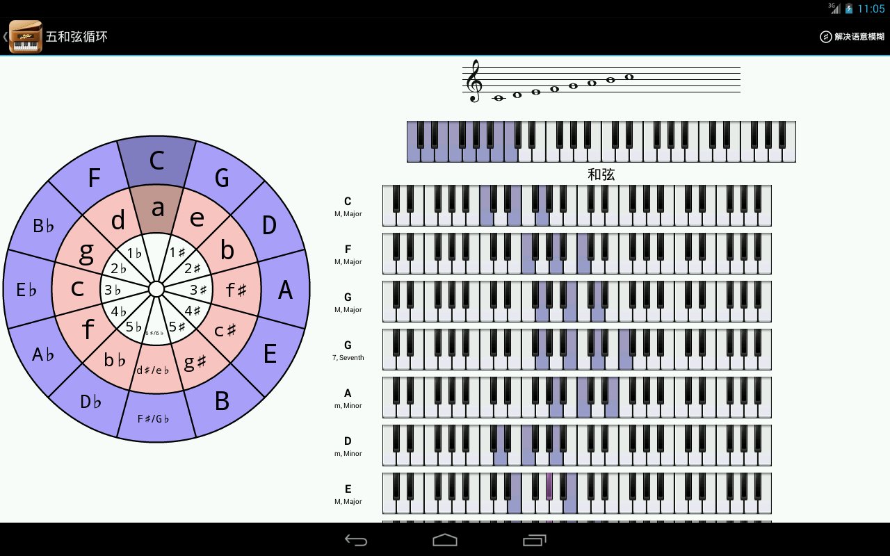 Piano Companion LITE: 钢琴和弦和规模截图5