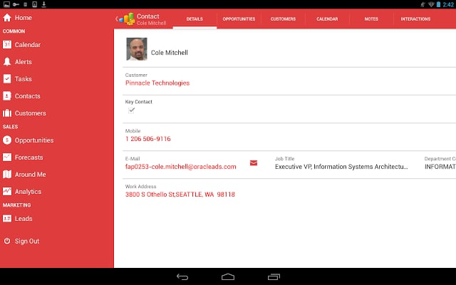 Oracle Sales Cloud Mobile截图4