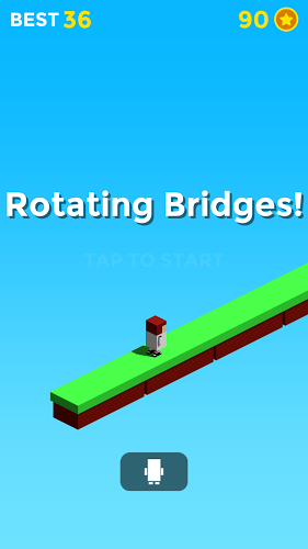 Rotating Bridges Crossy - 旋转桥梁截图1