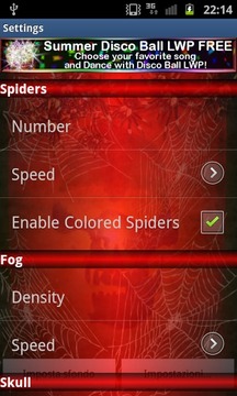 Bloody Spiders Live Wallpaper截图