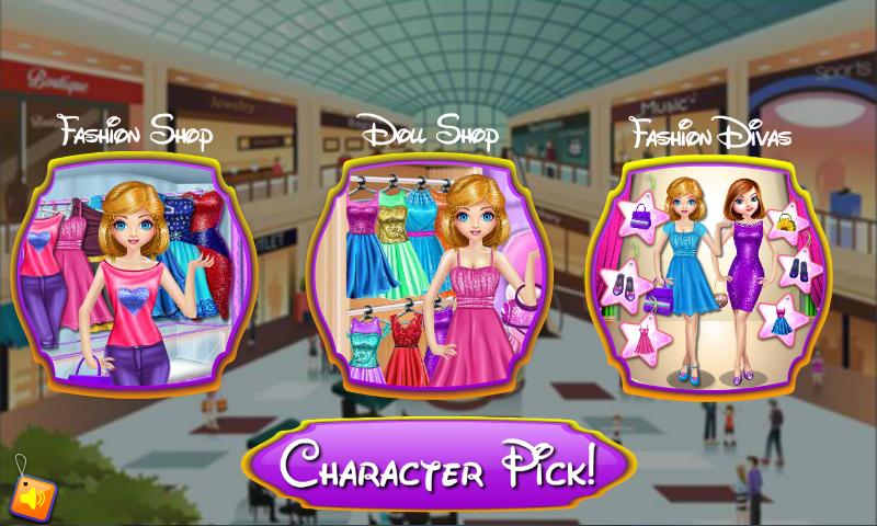 Girl Dress Up Shopping Games截图1