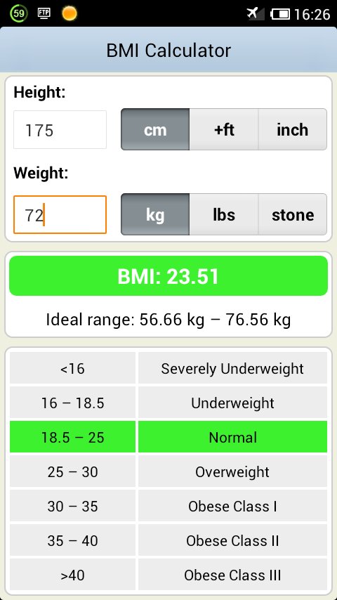 BMI体重指数计算器截图10