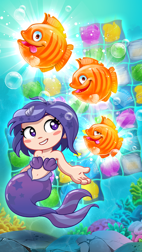 Viber Mermaid Puzzle Match 3截图4