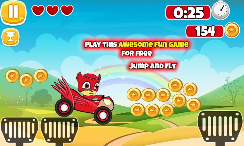 Owlet Girl Masked Car Game截图4