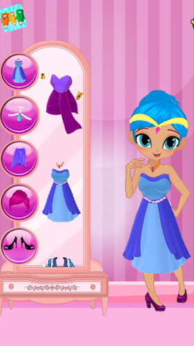 Shine princess Dress up game截图5