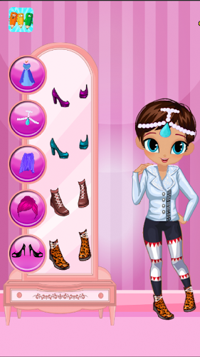 Shine princess Dress up game截图4