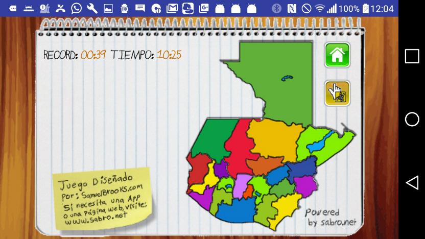 Juego Mapa de Guatemala截图5