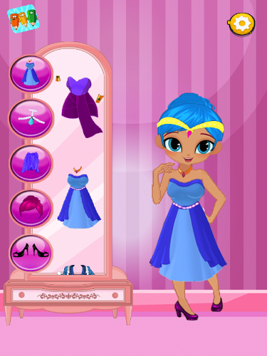 Shine princess Dress up game截图3