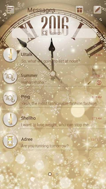 (FREE) GO SMS COUNTDOWN THEME截图2