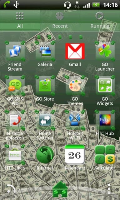 Dollar Theme for GO Launcher截图2